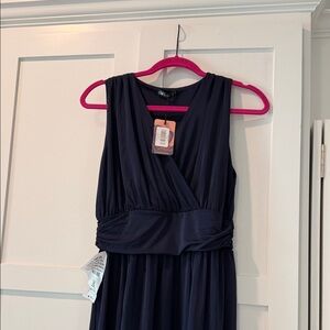 Elegant Navy Blue Women's Dress